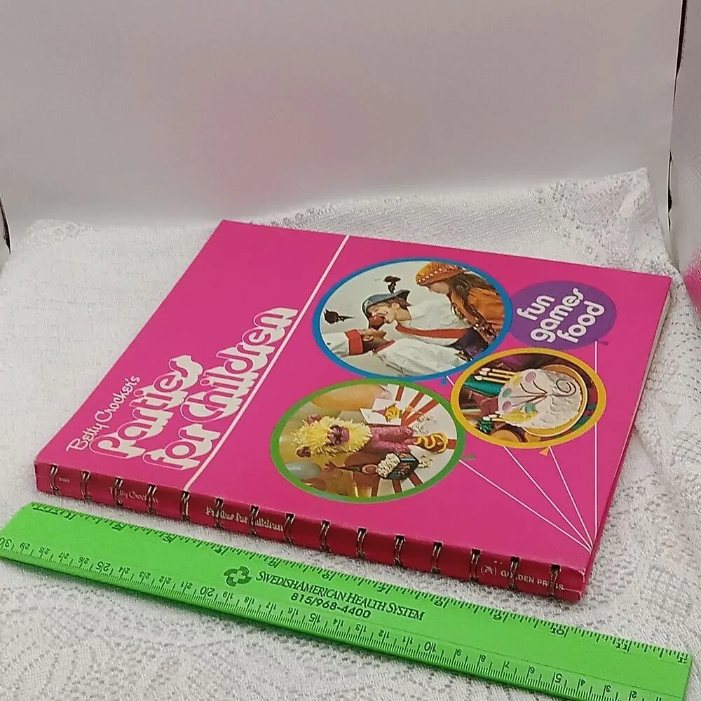 BETTY CROCKER's Parties For Children Book Spiral Bound 1972 4th Print Games Food